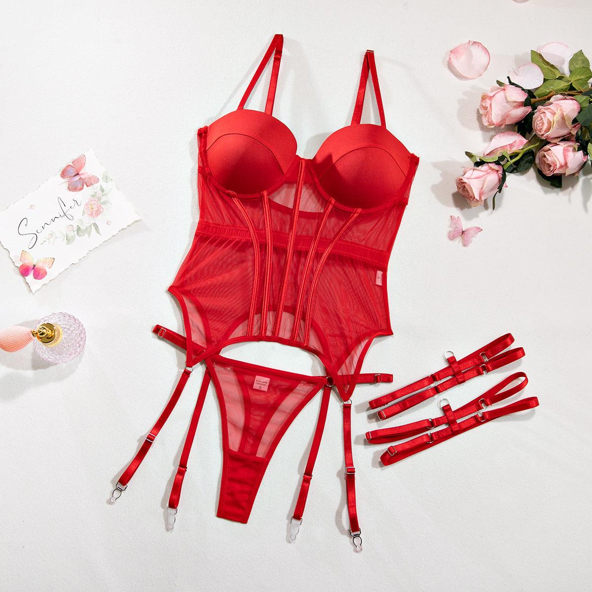 Mesh Corset Lingerie - Rock Candy