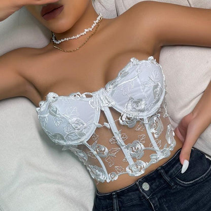 Midnight Rose Bustier - Rock Candy