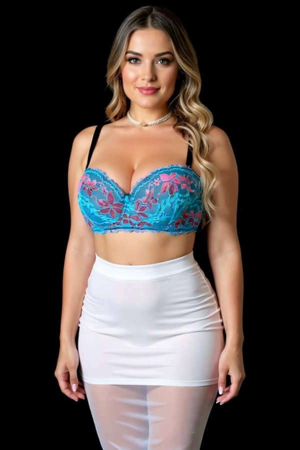 Bold Bloom Lace Bra