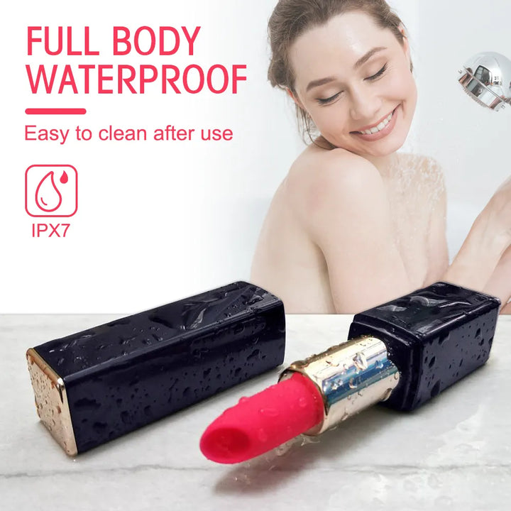 Lipstick-Shaped Vibrator for Clitoral and Nipple Stimulation - Rock Candy