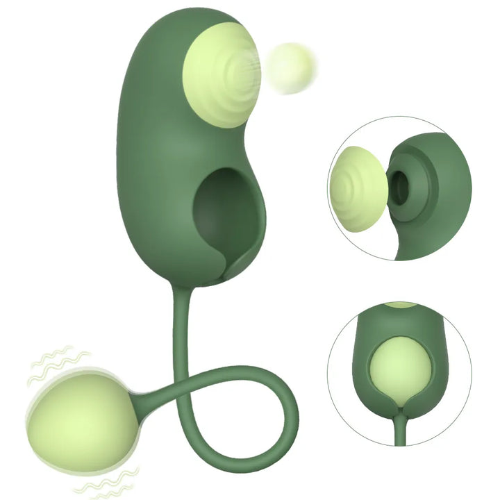 Triple Tease Bean – Flap, Suck & Egg Vibrator - Rock Candy