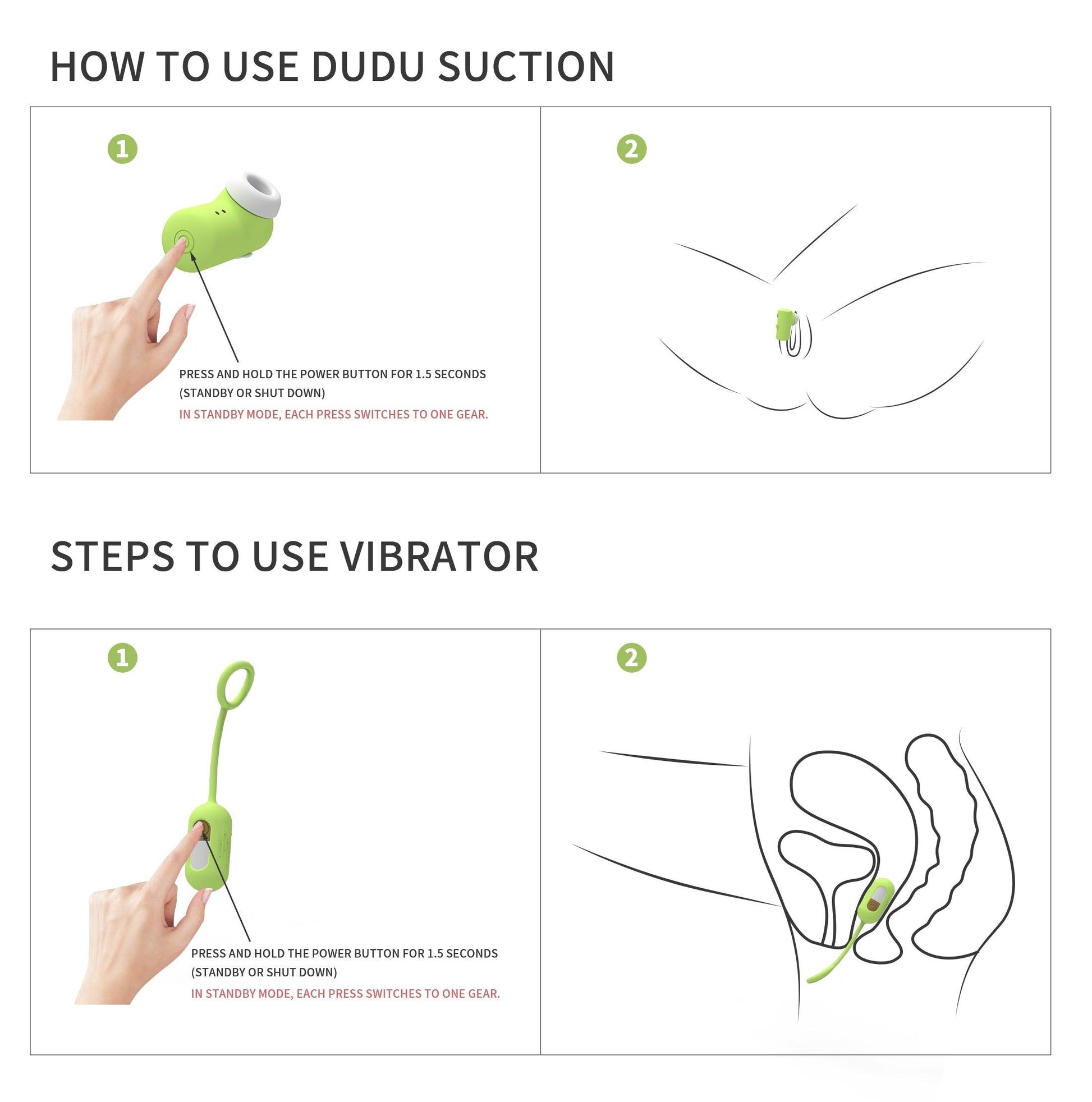 Charging compartment + Dudu suction cactus vibrating egg set - Rock Candy