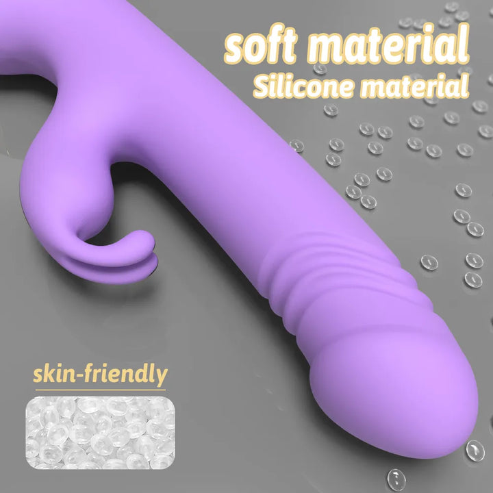 Luxury Thrusting Rabbit Vibrator for Intense Pleasure - Rock Candy